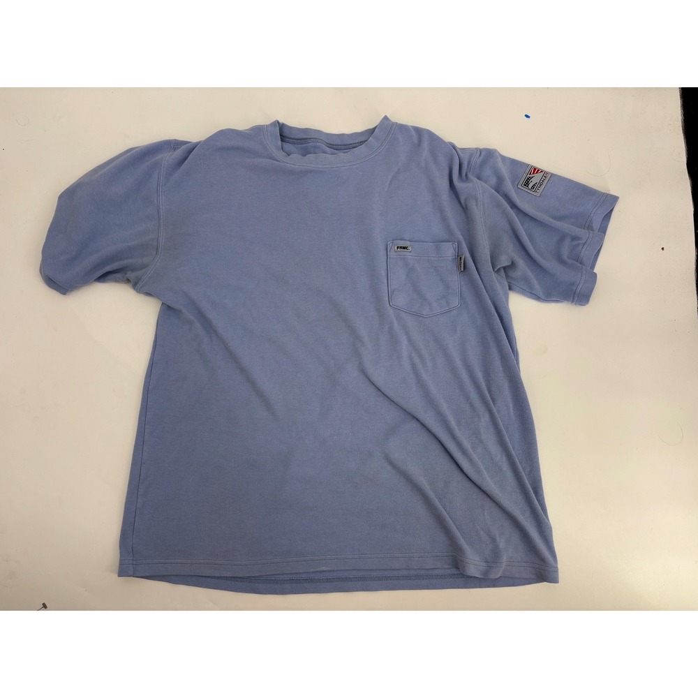 Tyndale FRMC Flame Resistant Pocket T-Shirt Mens XL Blue Arc Rated HRC 2 USA